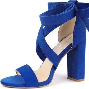 Royal blue party shoes